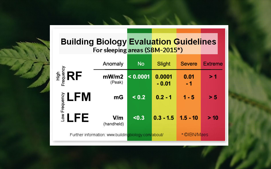 Building Biology EMF Guidelines (Mito Meter)